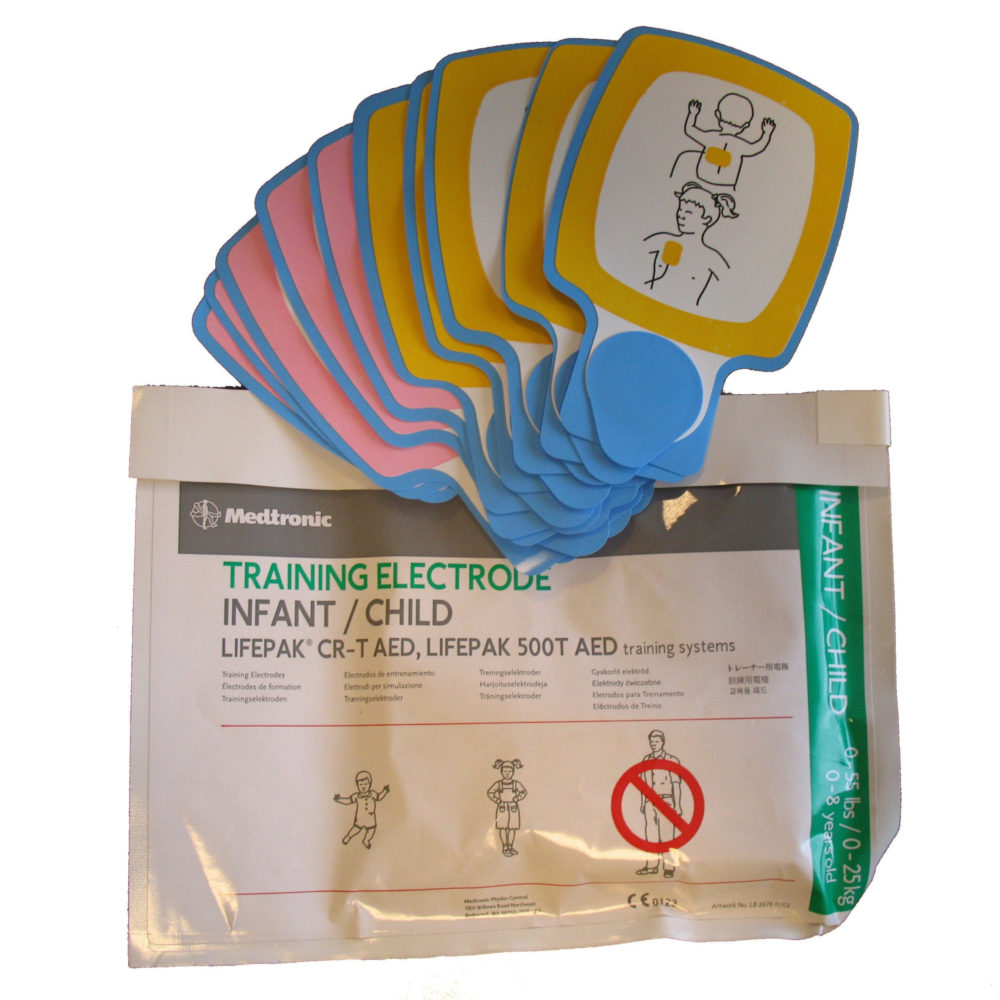 LIFEPAK CR PLUS ELECTRODES DE FORMATION POUR ENFANT