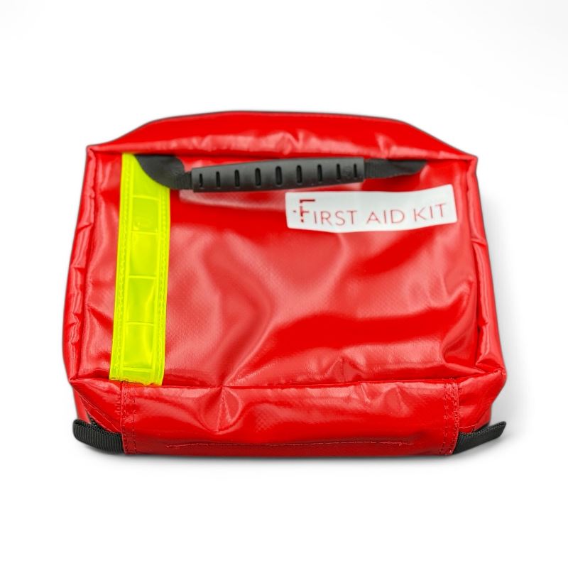 Kit de premiers secours PVC rouge